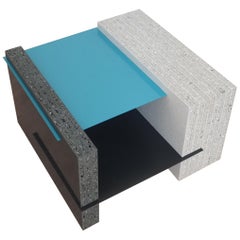 Turquoise Square Marfa Coffee Table - 100% recycled Plastic Table