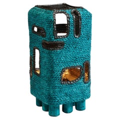 Turquoise Standing Lantern by Colleen Carlson