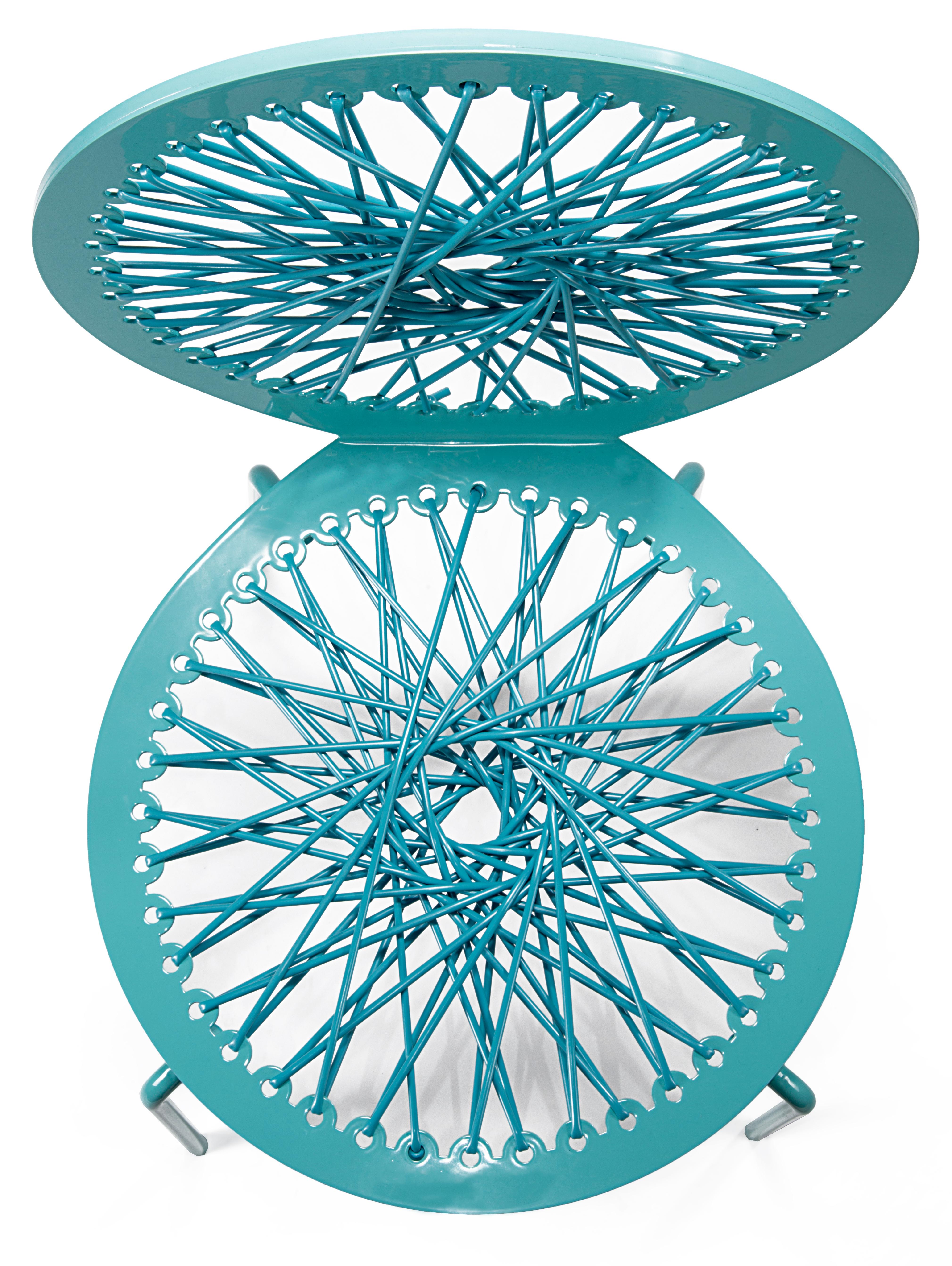 Moderne Chaise extensible turquoise en vente