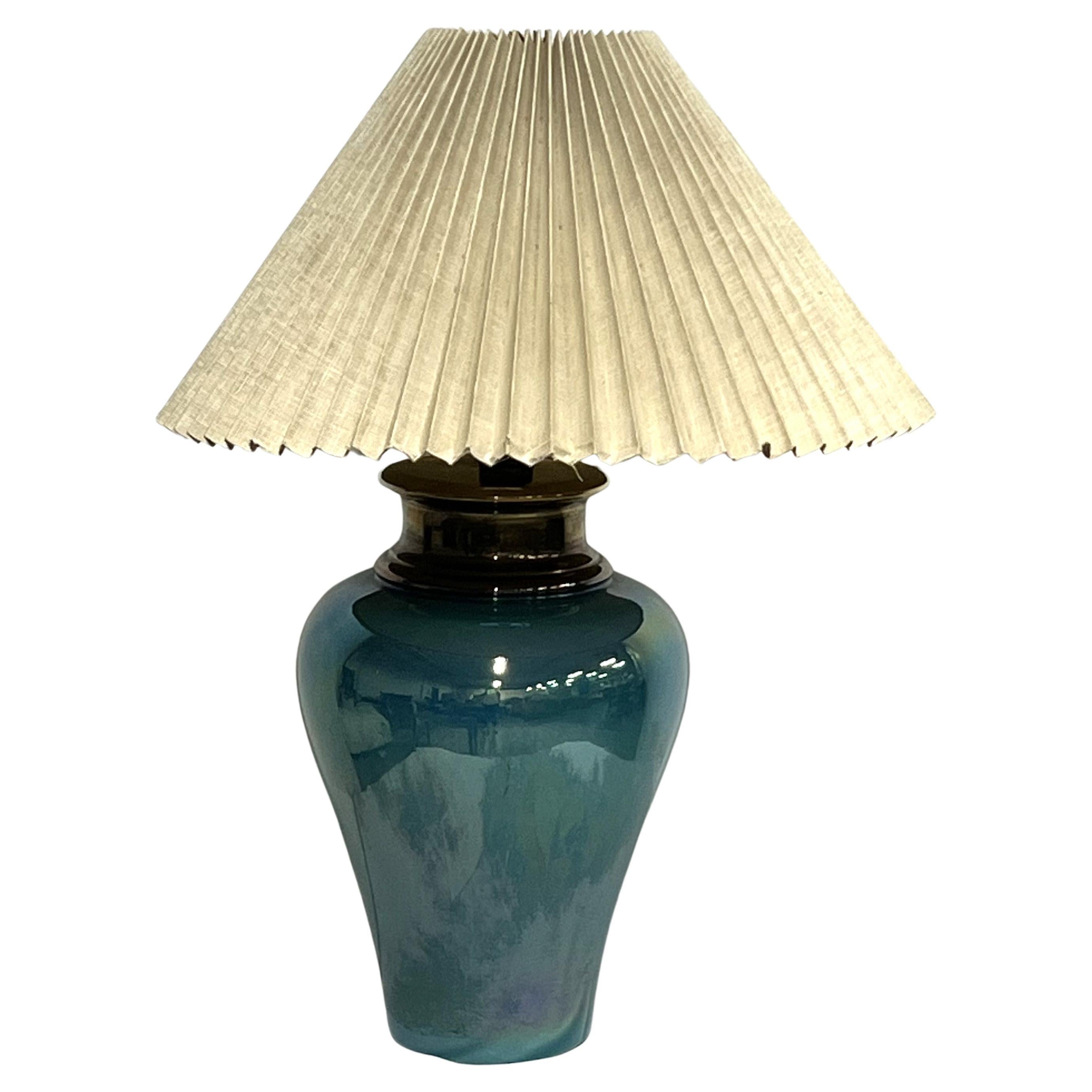 Turquoise Table Lamp For Sale