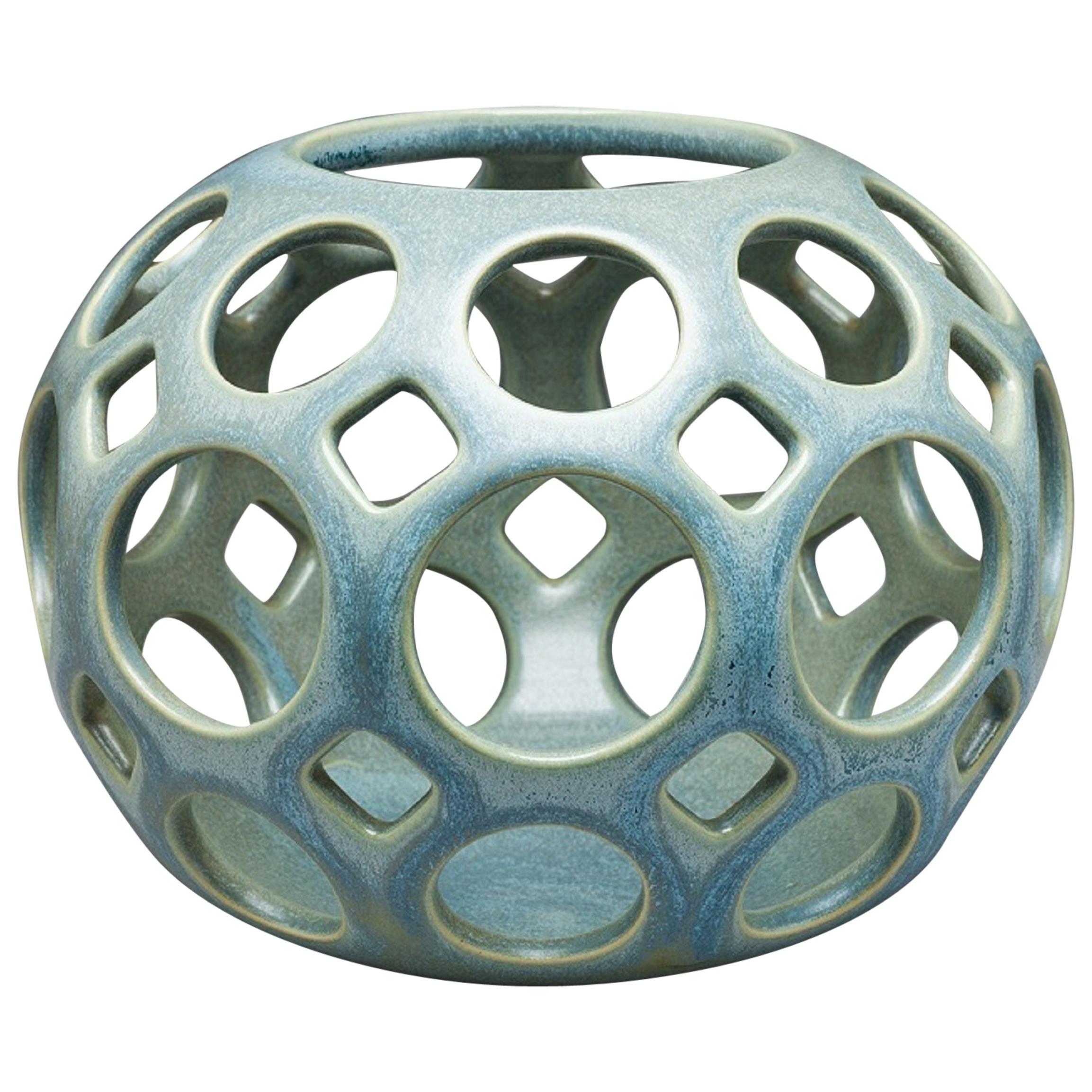 Blue/Green Tabletop Candleholder