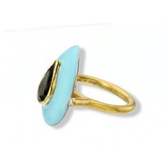 Turquoise Tear Ring