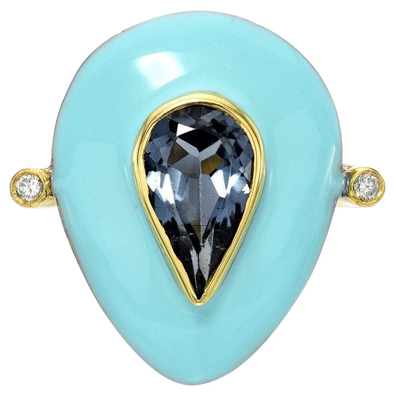 Anillo Lágrima Turquesa en venta