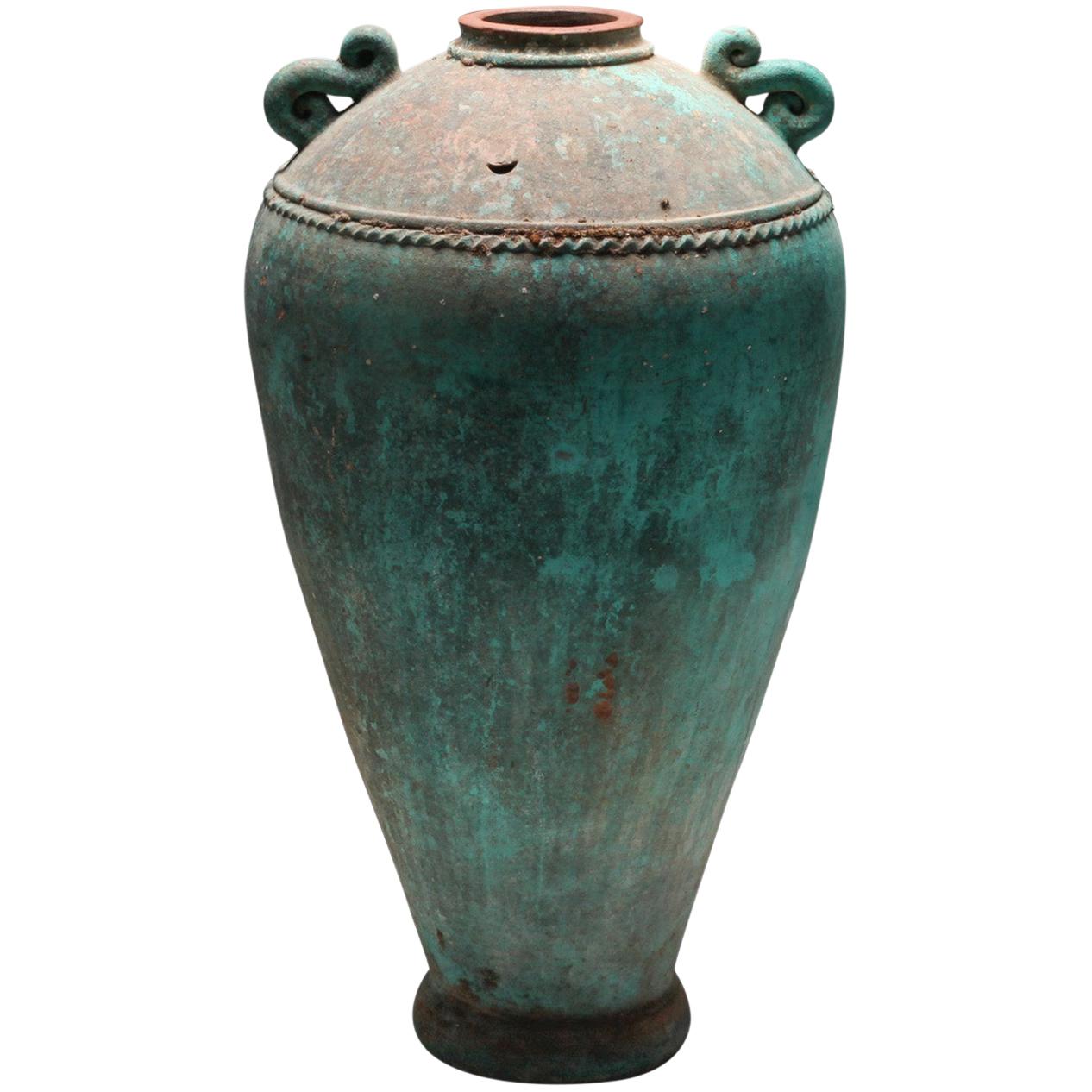 Turquoise Terracotta Vase