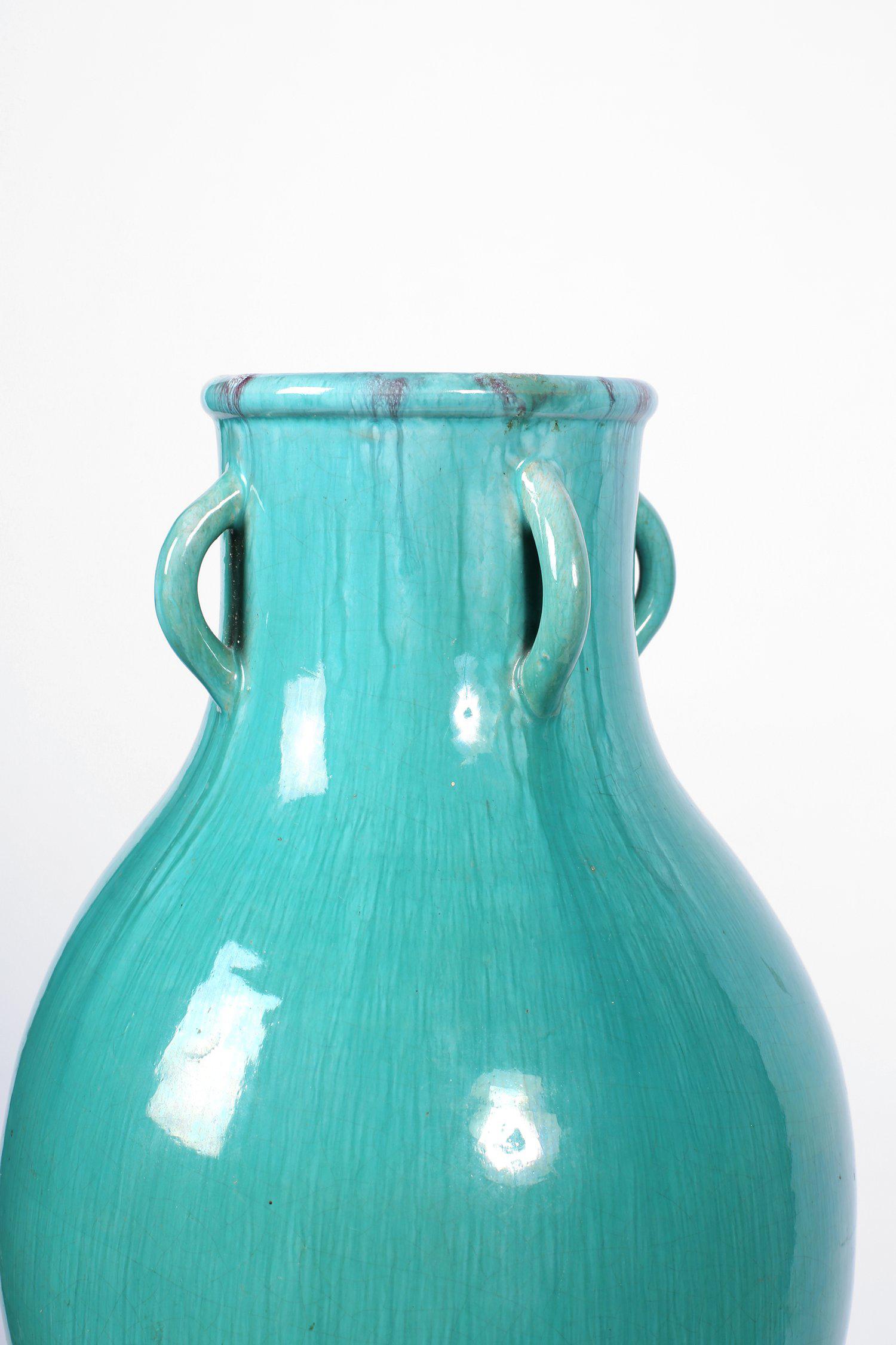 Turquoise Vase by Atelier Primavera In Good Condition In London, GB