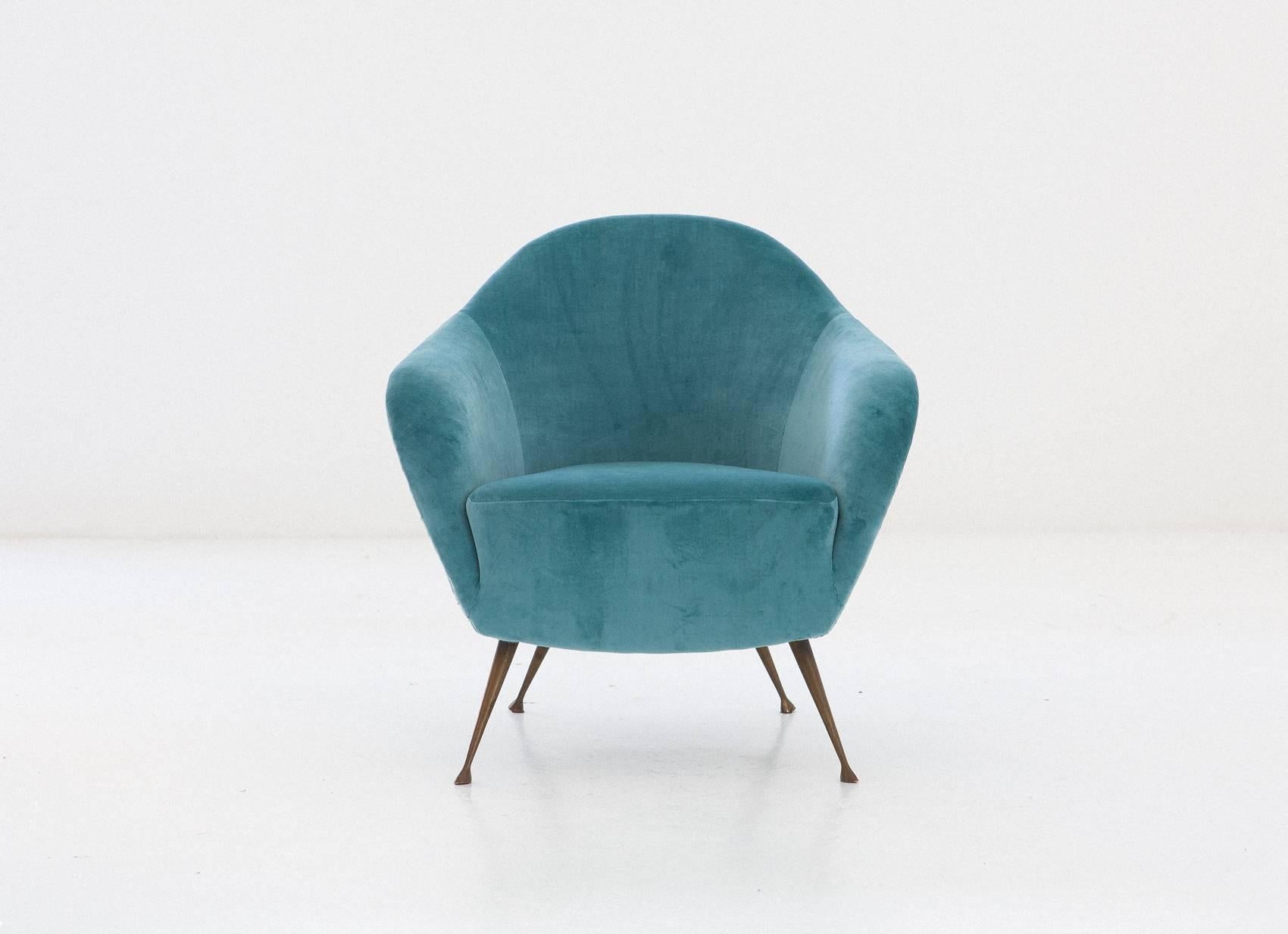 turquoise velvet chair