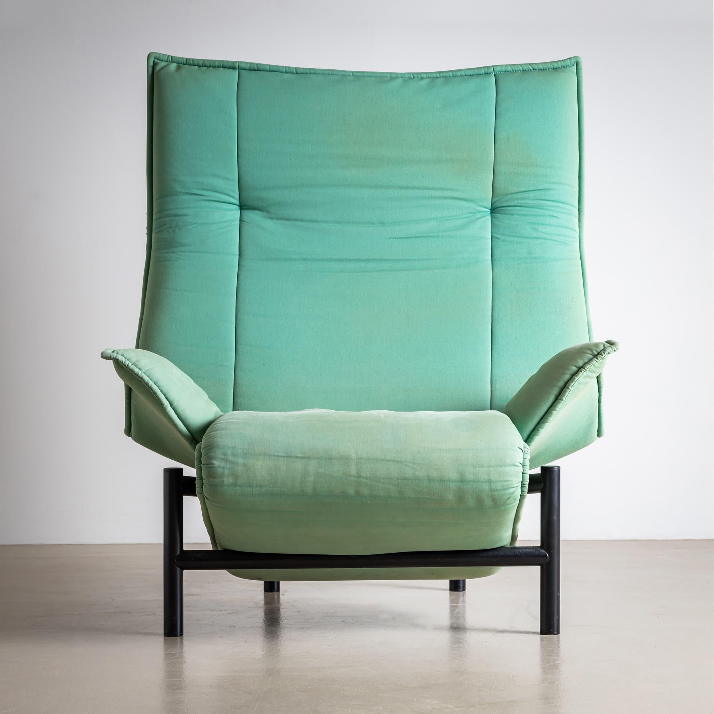 Türkis-Sessel „Veranda“ von Vico Magistretti für Cassina, Italien, L. 20. Jahrhundert. im Angebot 6