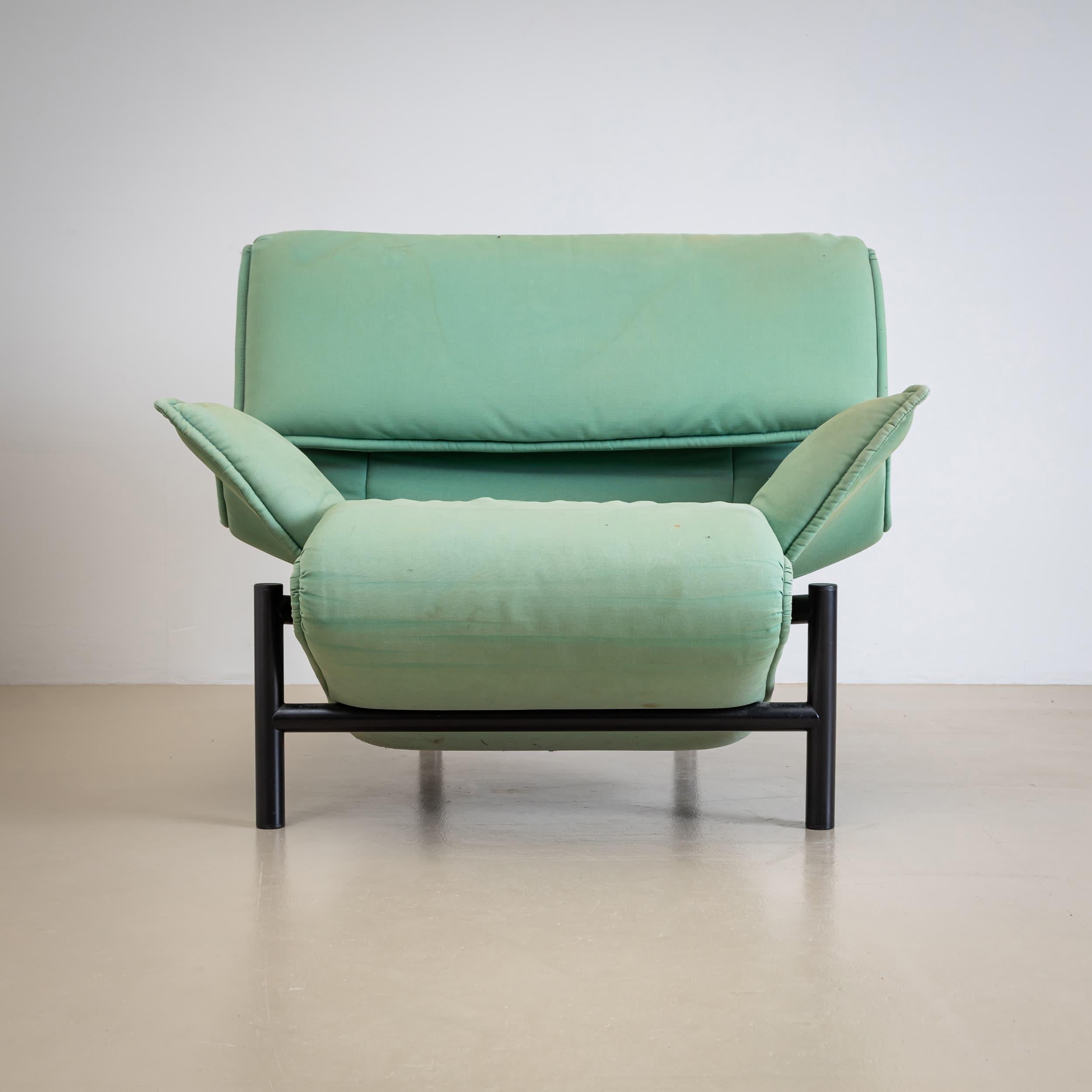 Türkis-Sessel „Veranda“ von Vico Magistretti für Cassina, Italien, L. 20. Jahrhundert. im Angebot 1