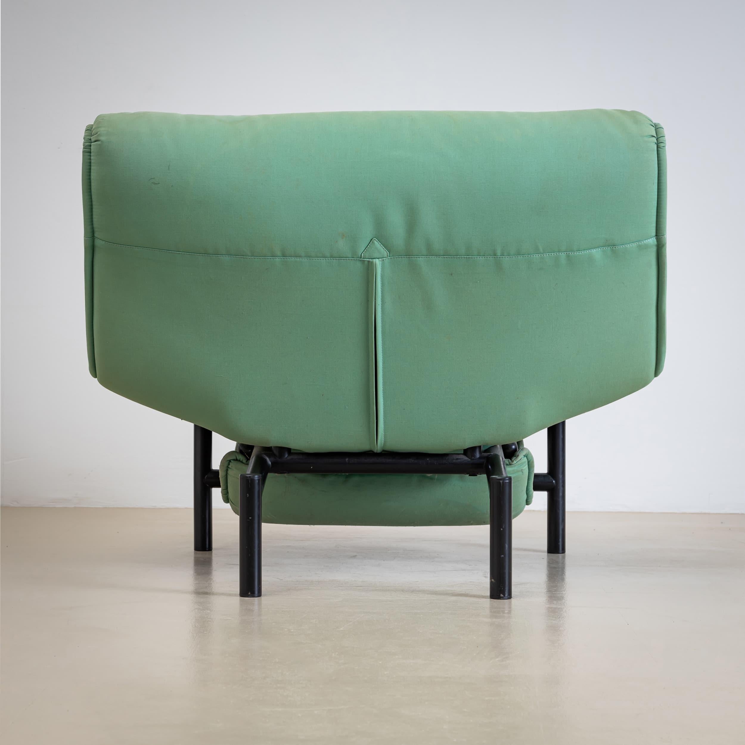 Türkis-Sessel „Veranda“ von Vico Magistretti für Cassina, Italien, L. 20. Jahrhundert. im Angebot 2
