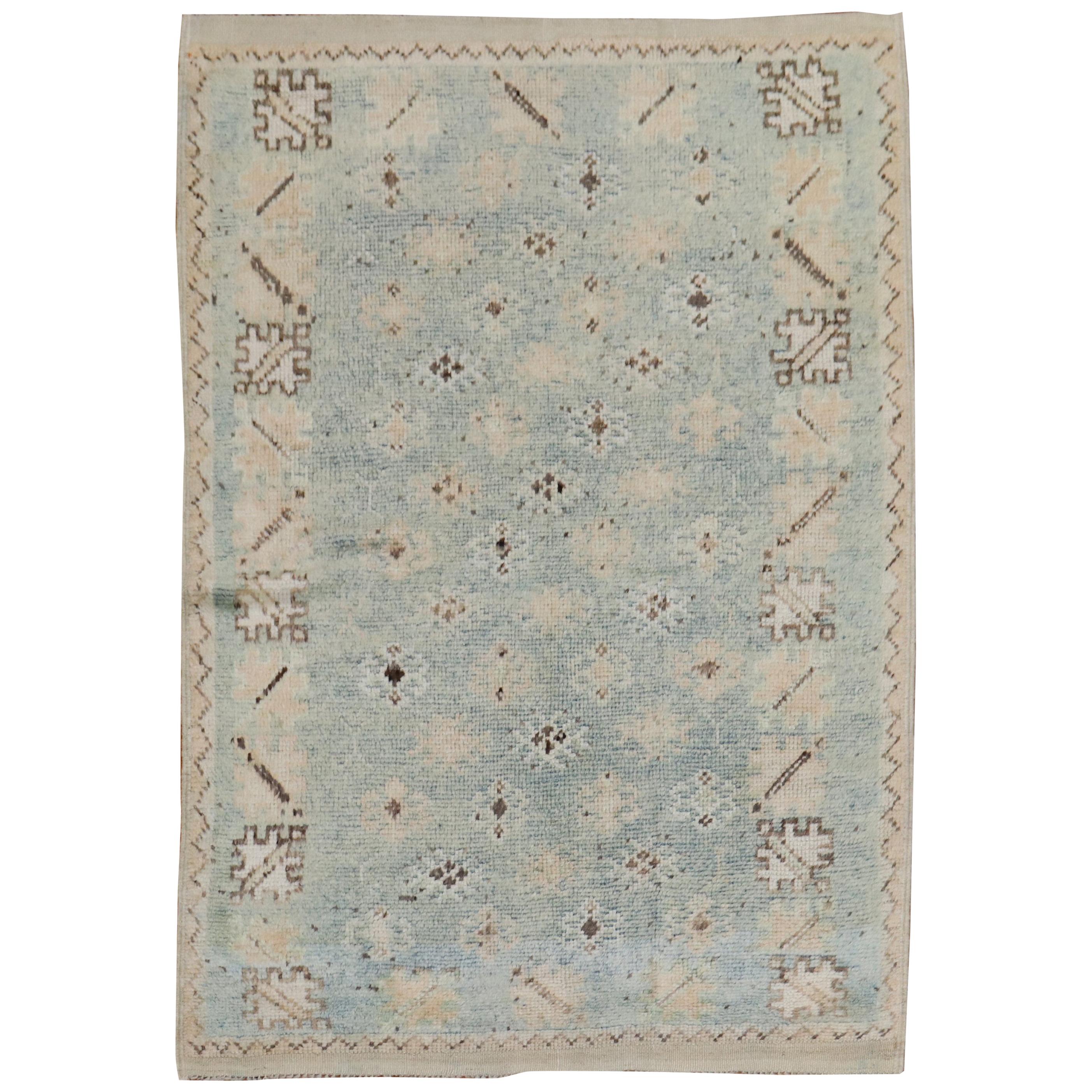 Turquoise Vintage Moroccan Rug