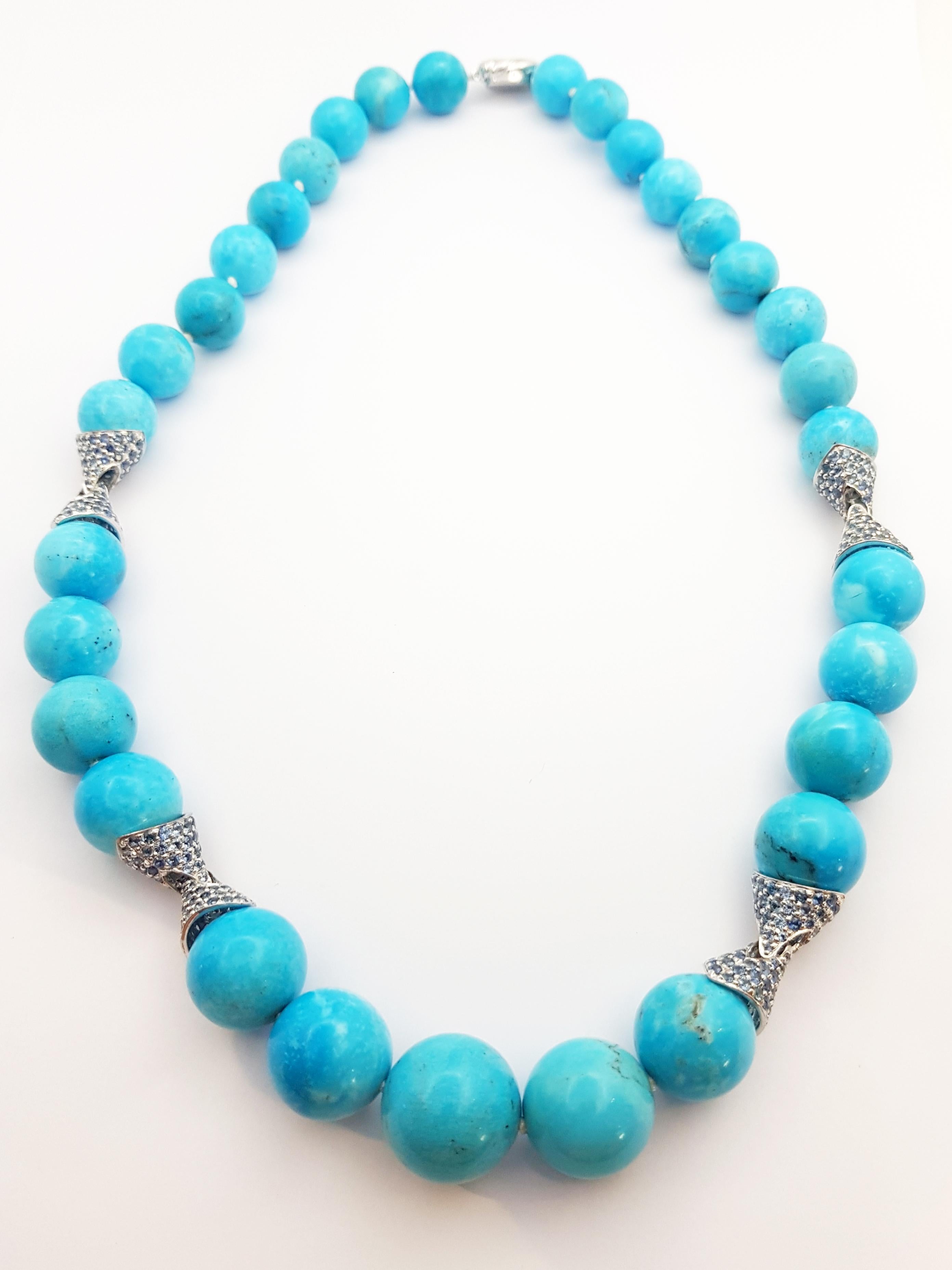 turquoise blue necklace set