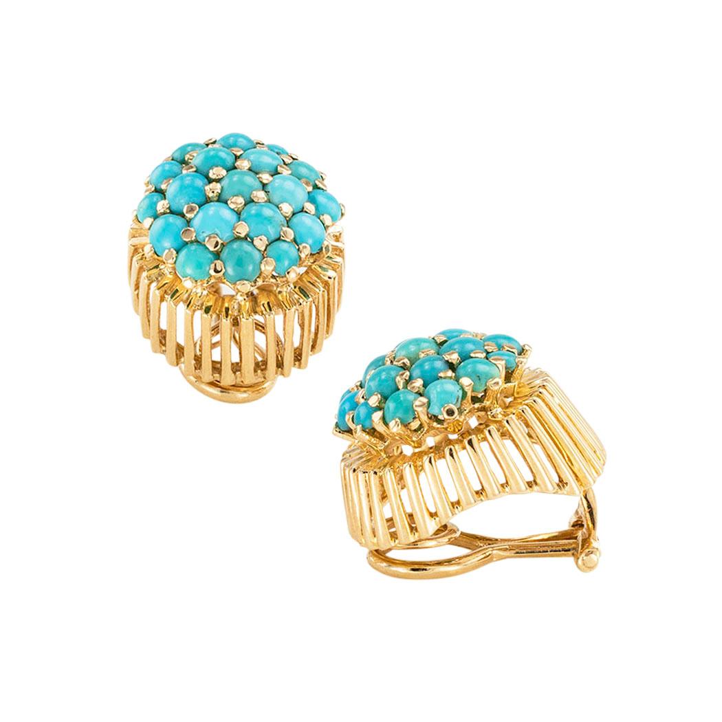 yellow turquoise earrings