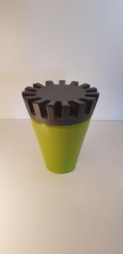 "Turret Green", Green and Black Ceramic Table Lamp