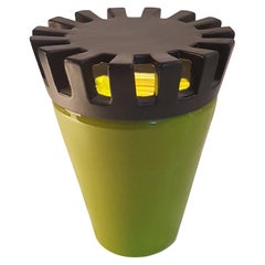 "Turret Green", Green and Black Ceramic Table Lamp