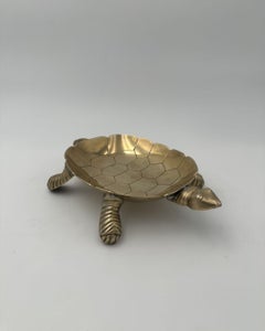 Turtle Brass Vide-Poche, französisches Design, CIRCA 1970, dekorative Schale