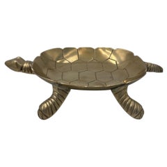 Turtle Brass Vide-Poche, französisches Design, CIRCA 1970, dekorative Schale