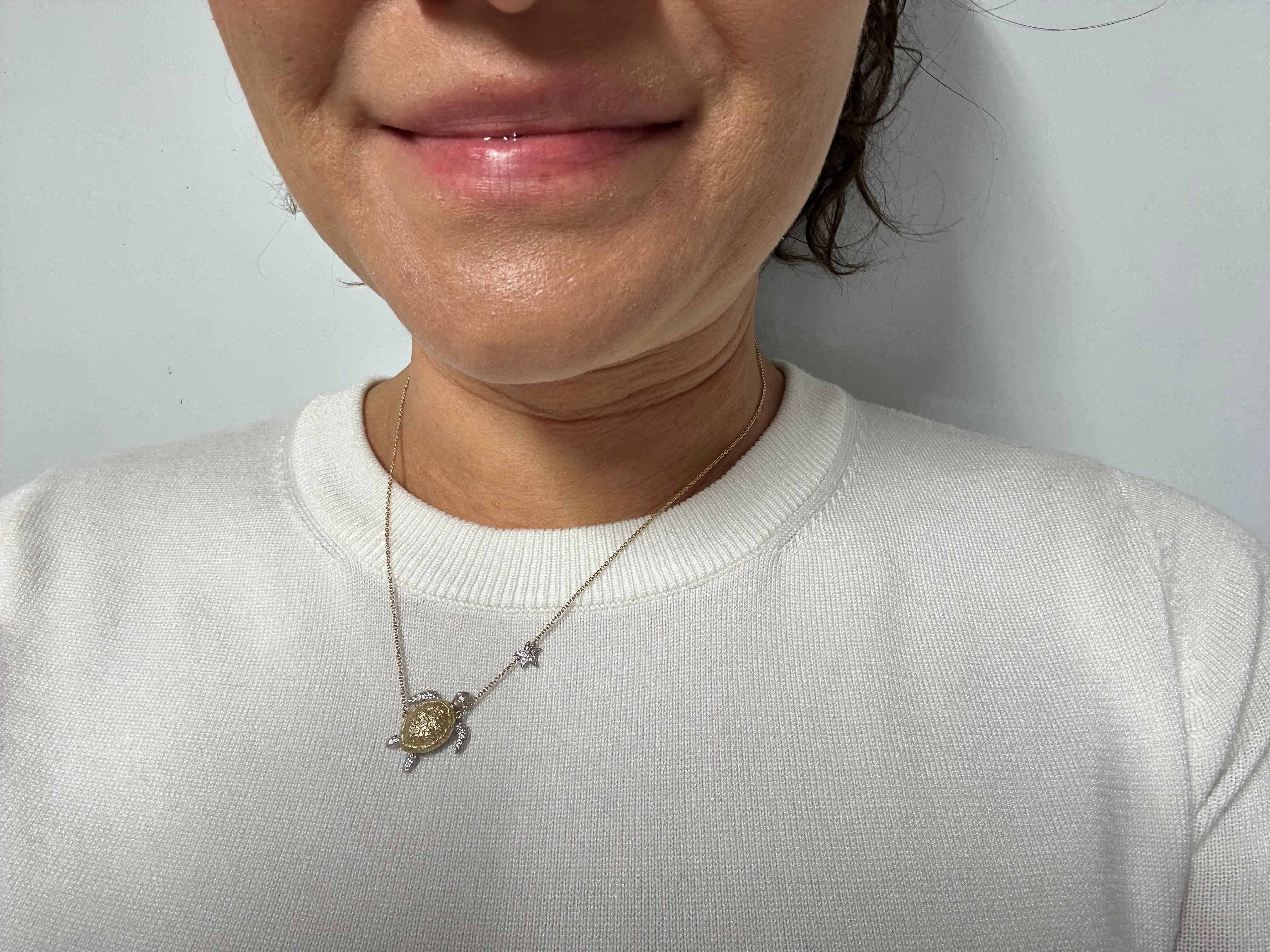 avon turtle necklace