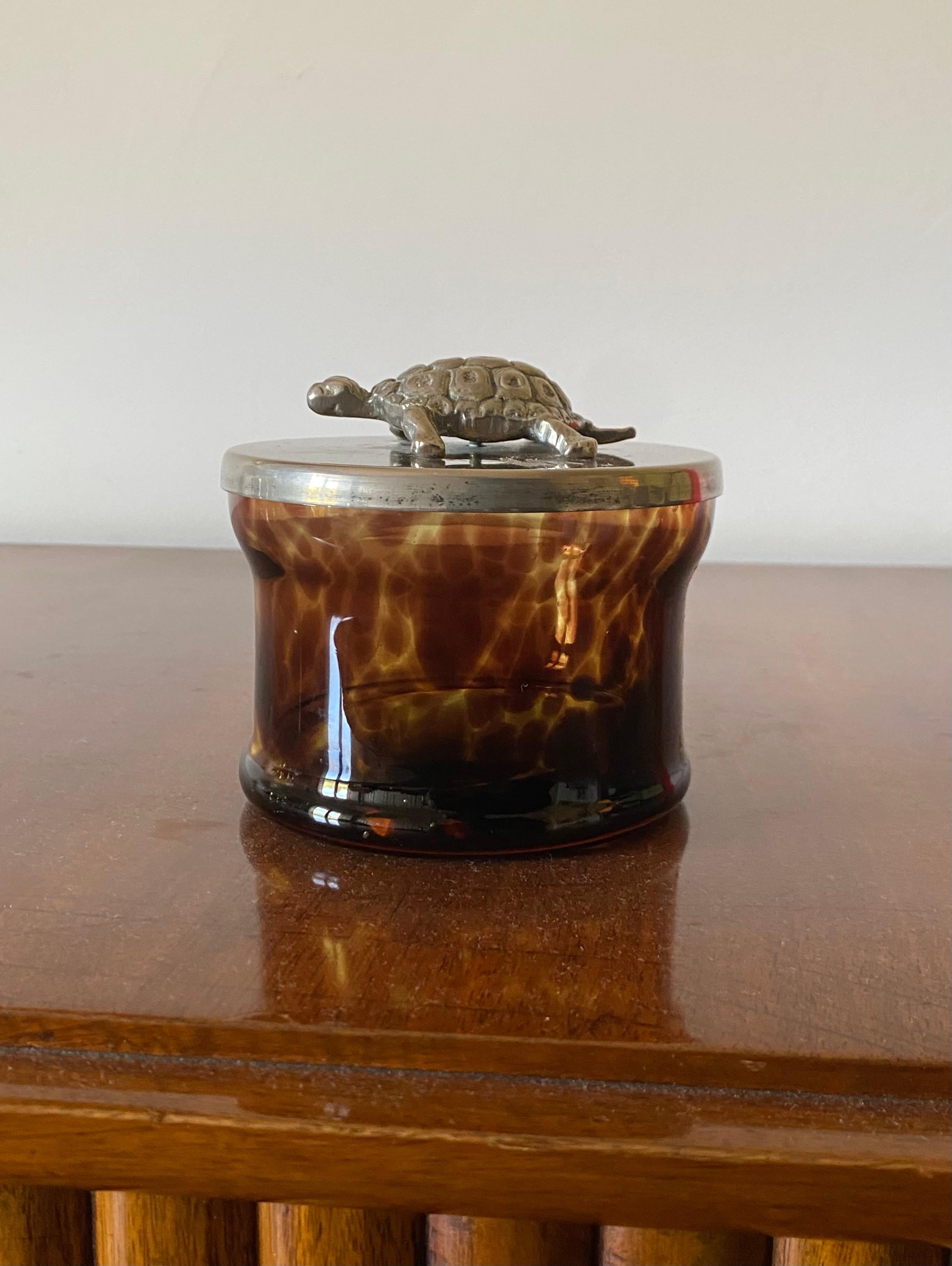Turtle glass Box, France 1970s en vente 4