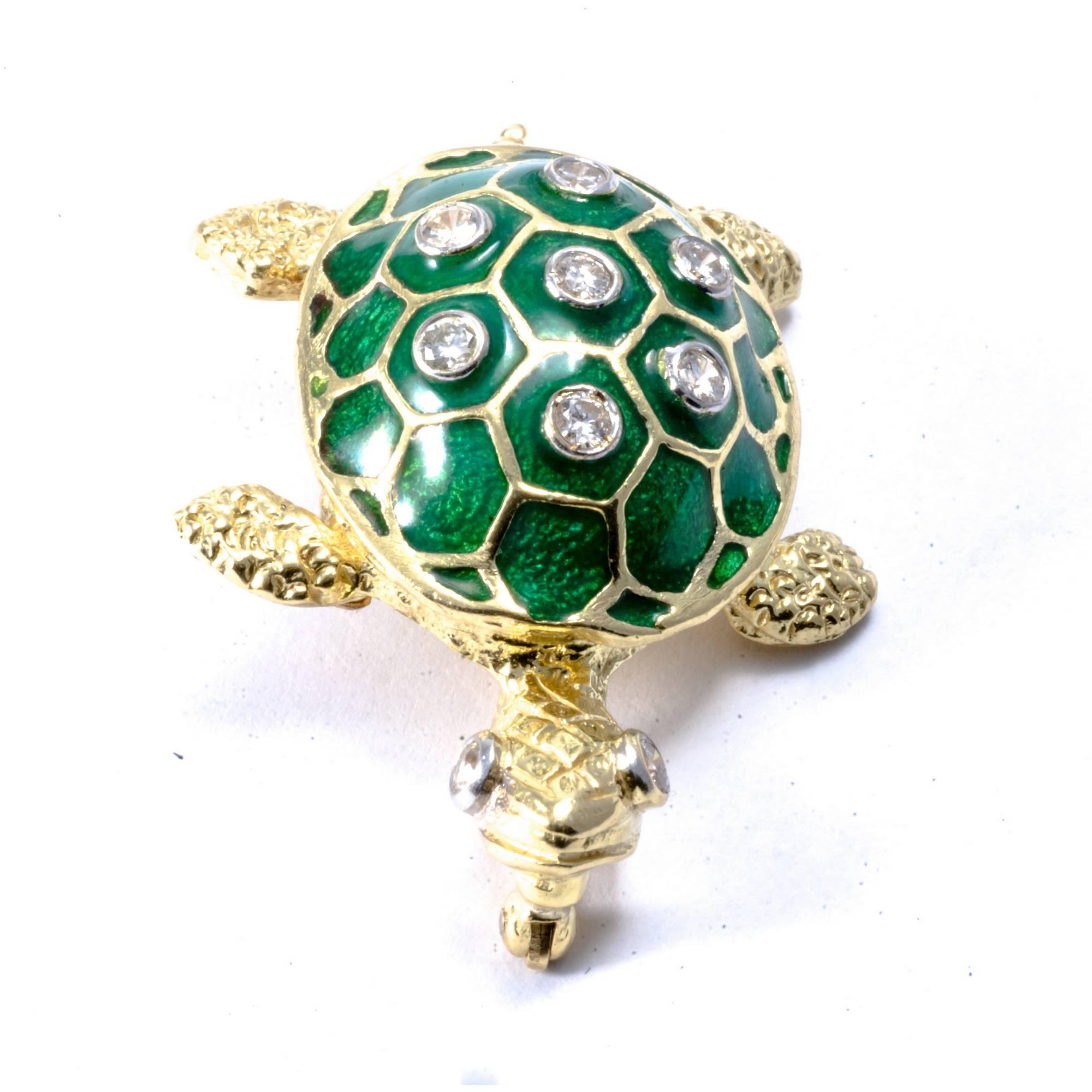 turtle diamond necklace