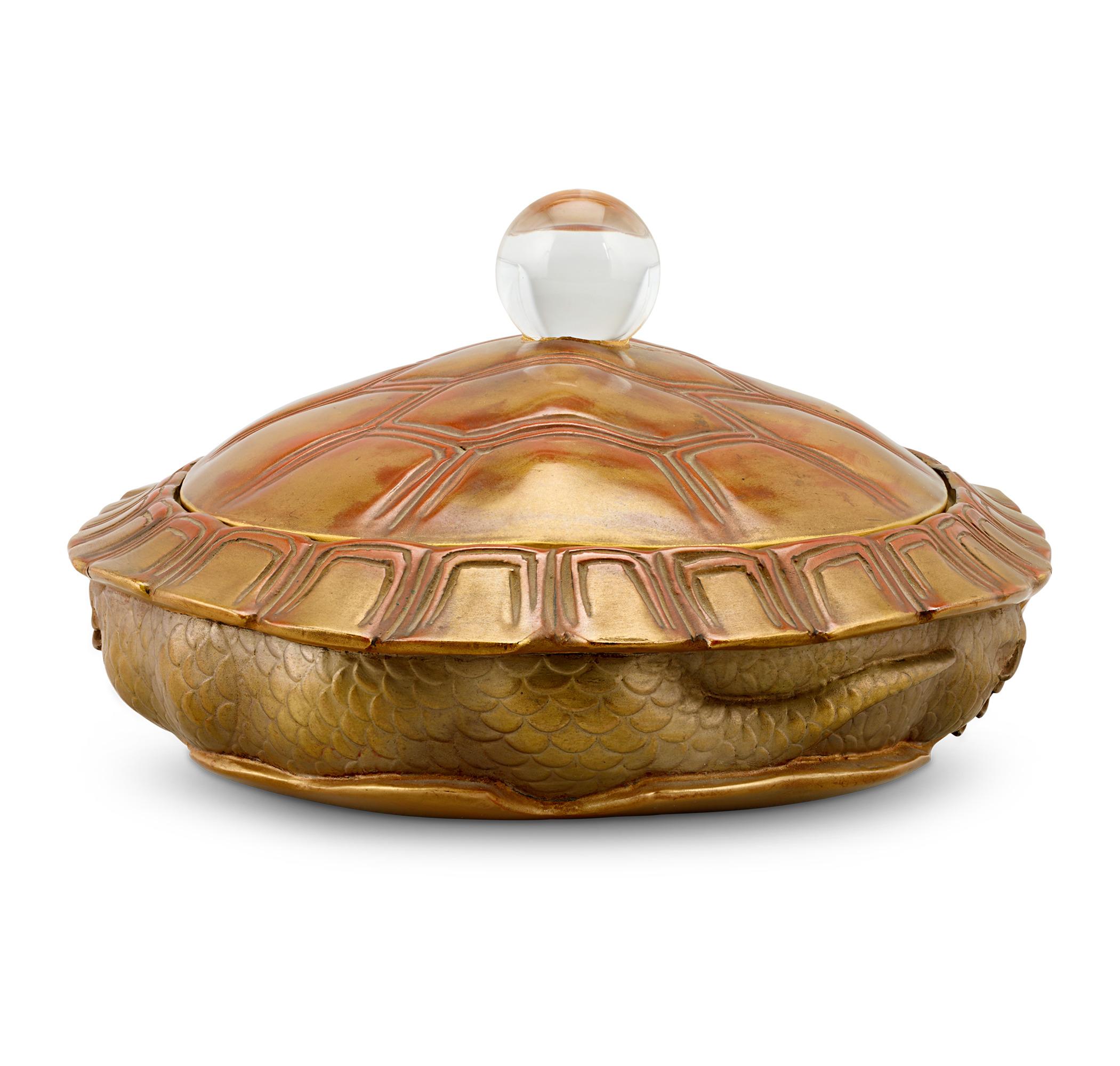 Crystal Turtle Lacquerware Writing Box