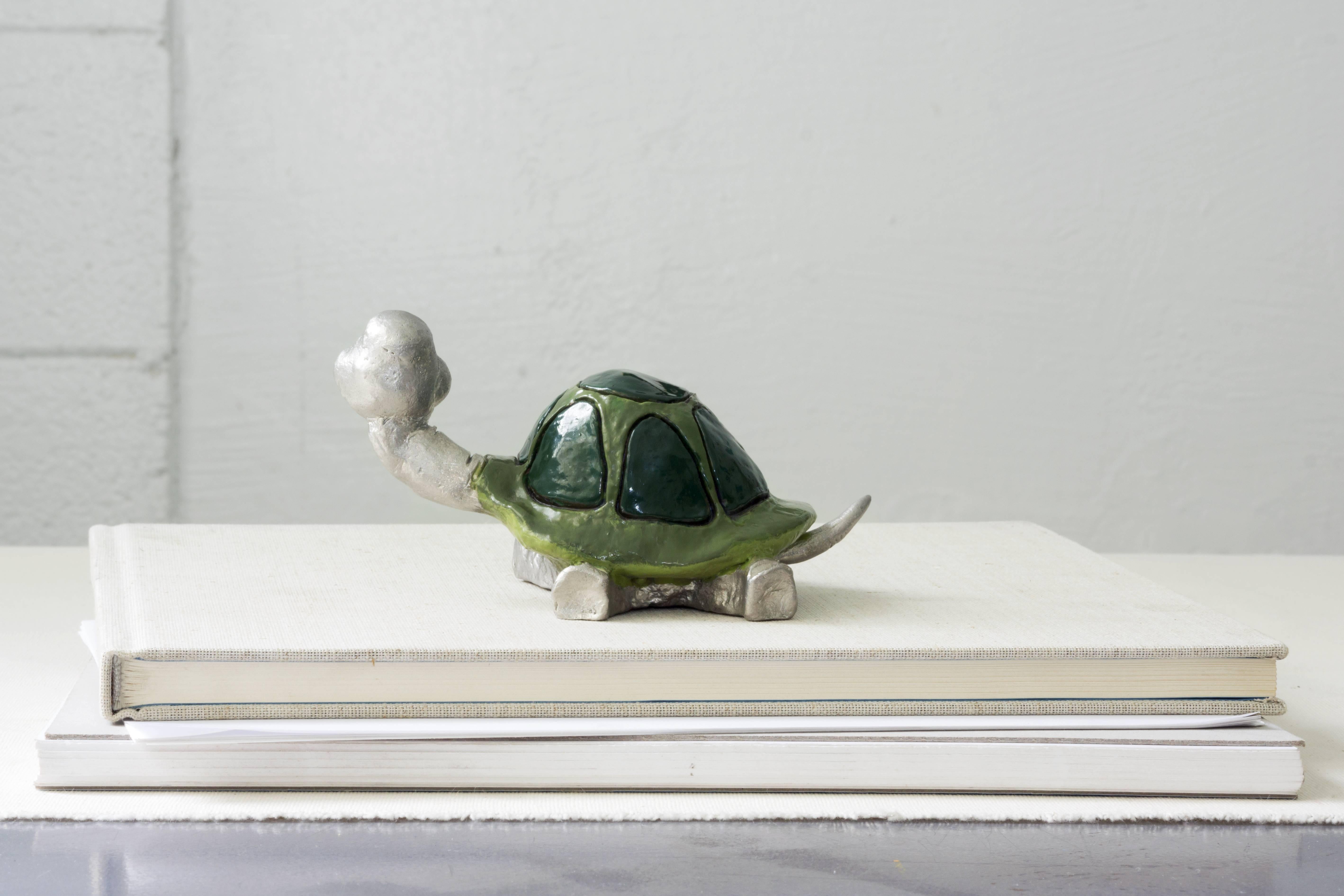 American Turtle Paperweight Sculpture by Lauren Steinberg For Sale