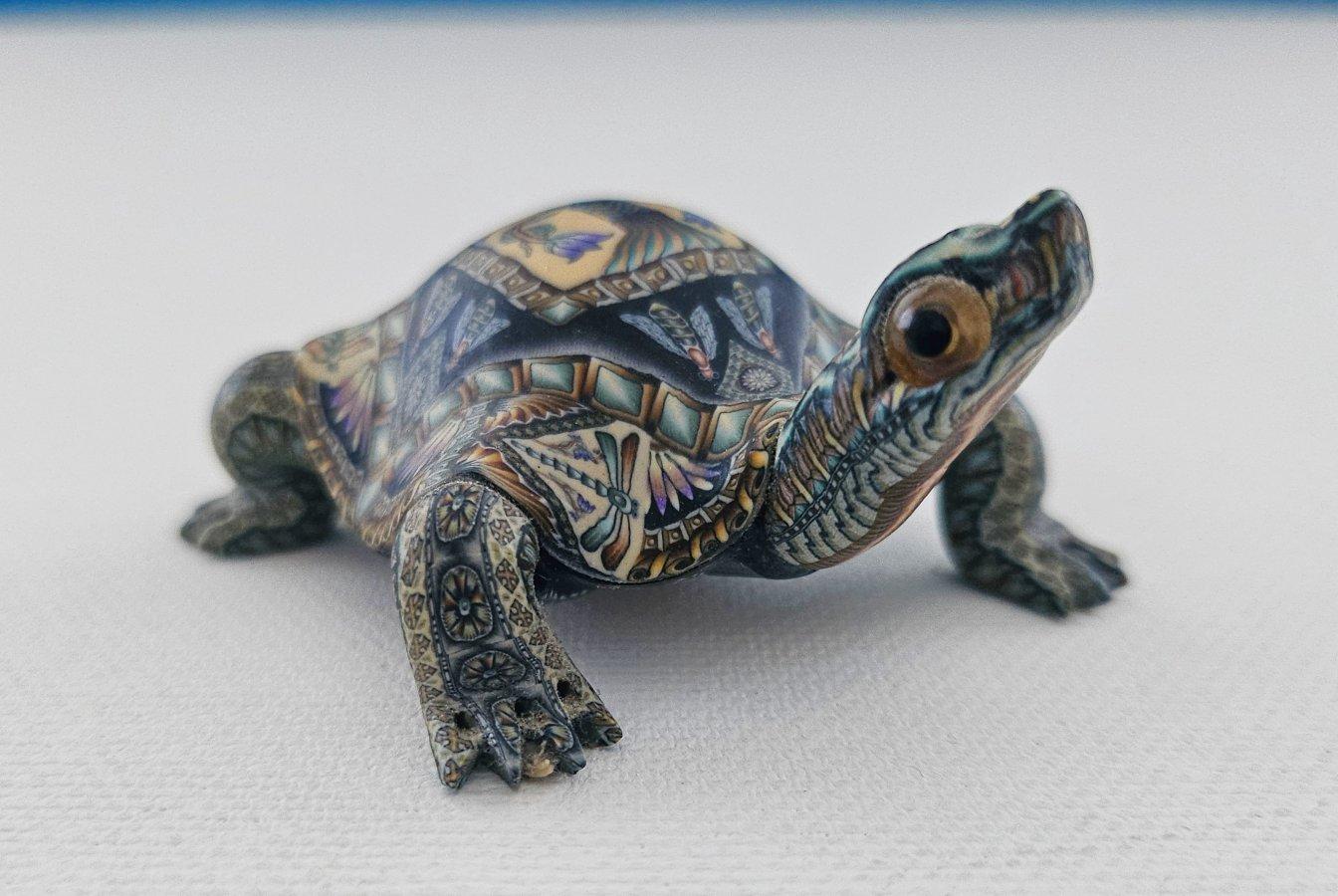 Turtle Sculpture by Jon Stuart Anderson, signed and dated For Sale 10