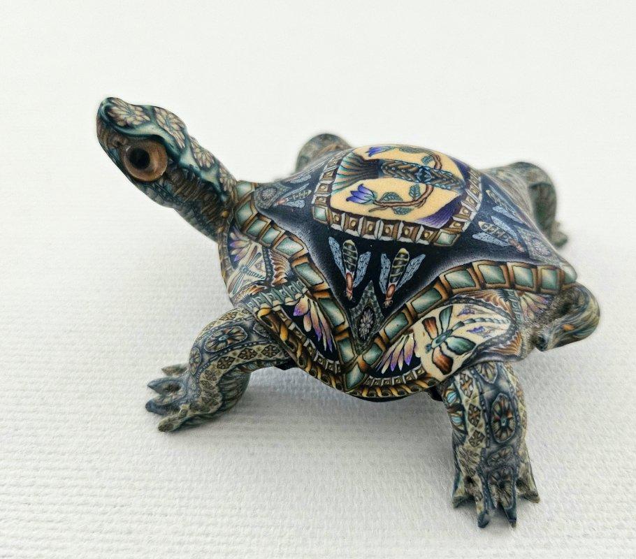American Turtle Sculpture by Jon Stuart Anderson, signed and dated For Sale