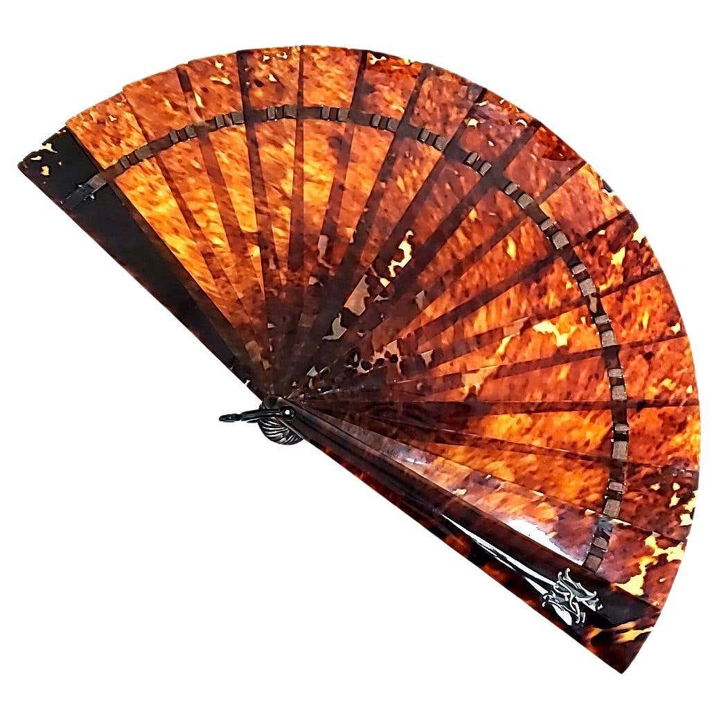 Plastic Shell Fans Turtle Shell Fan For Sale at 1stDibs