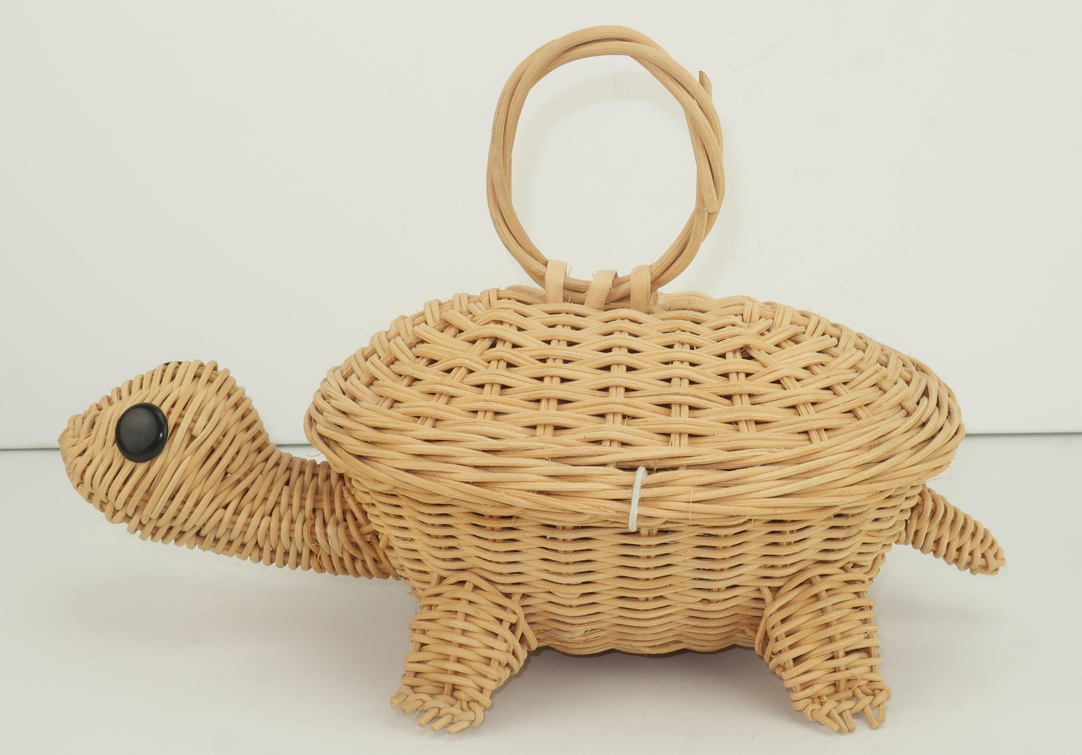 wicker turtle basket