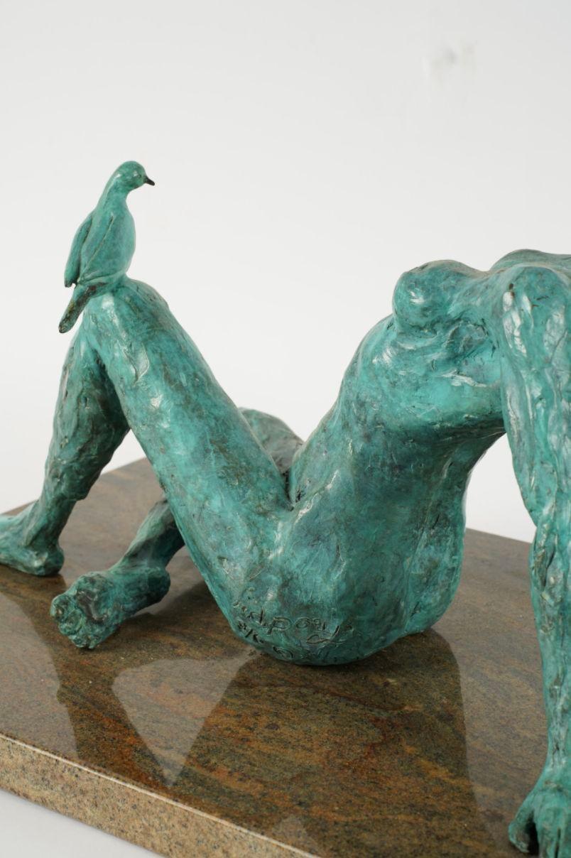 Scultura in bronzo patinato 