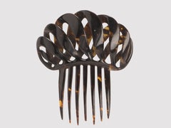 Turtleshell hair comb-diadem, France 1900.