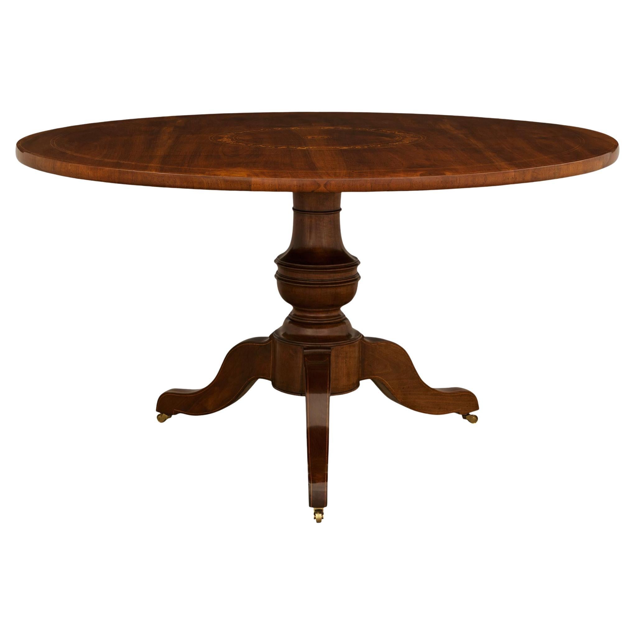 Tuscan 18th century Walnut tilt top center/dining table