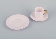 Tuscan, England, Five-Person Coffee Service in Pink Porcelain