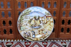 Tuscan Harbor Scene Large Decorative Platter