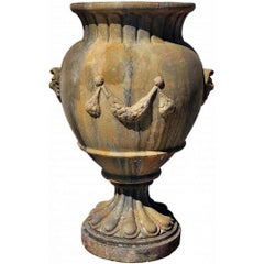 Tuscan Lucchese Empire Vase in Terracotta End 19th Century