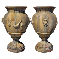 Tuscan Lucchese Empire Vase in Terracotta End 19th Century