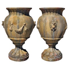 Tuscan Lucchese Empire Vase in Terracotta End 19th Century