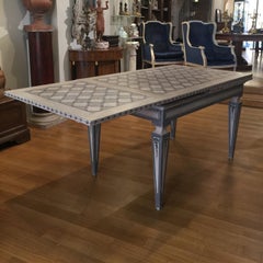 Tuscan Mid-19th Century Extensible Painting Neoclassical Table