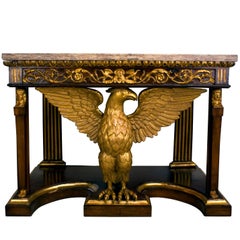 Tuscan Neoclassical Pier Table with Eagle Motif, circa 1820