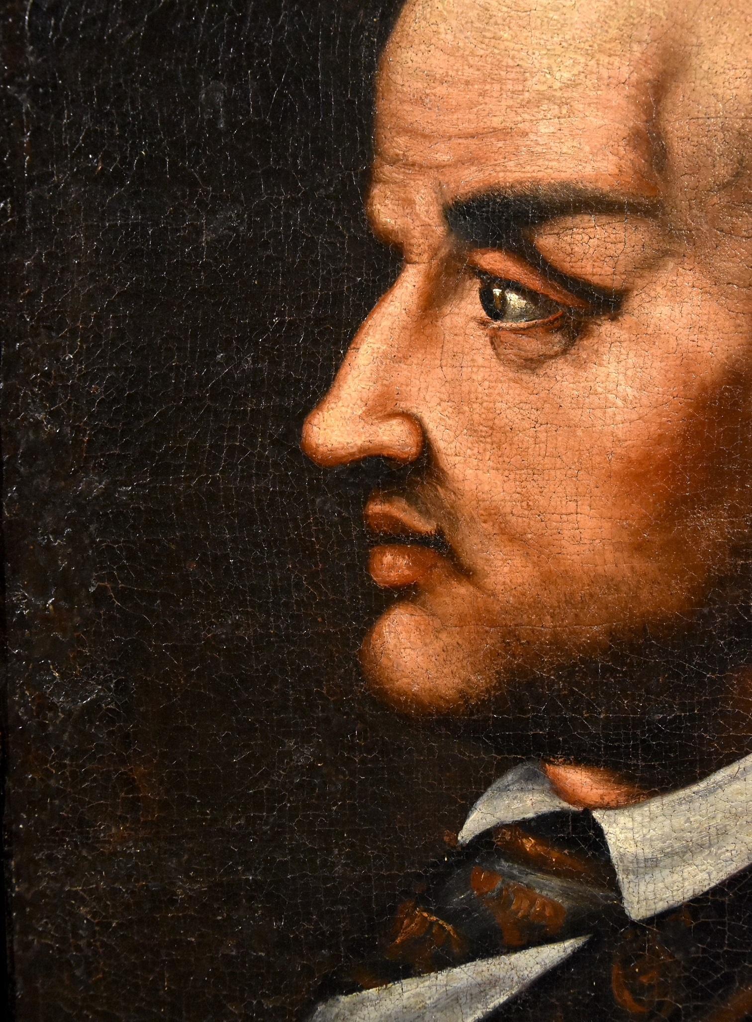 Portrait Paint Oil on canvas Old master 16/17th Century Italian Raffaello Art For Sale 5