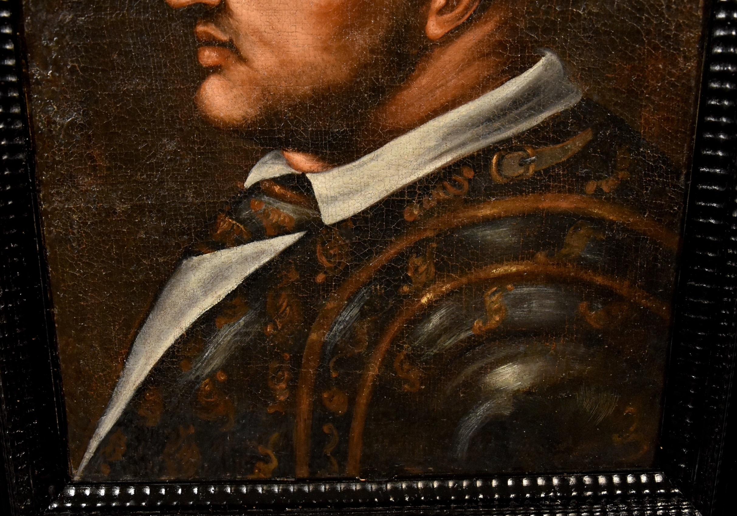 Portrait Paint Oil on canvas Old master 16/17th Century Italian Raffaello Art For Sale 2