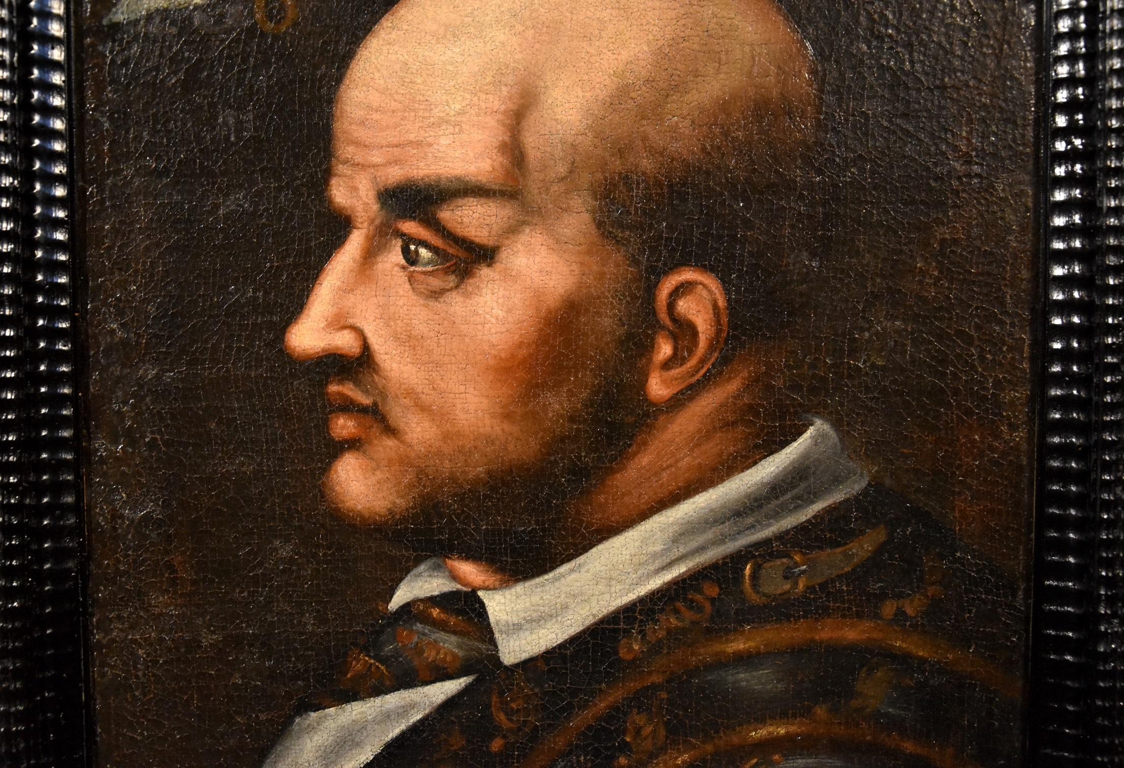 Portrait Paint Oil on canvas Old master 16/17th Century Italian Raffaello Art For Sale 3