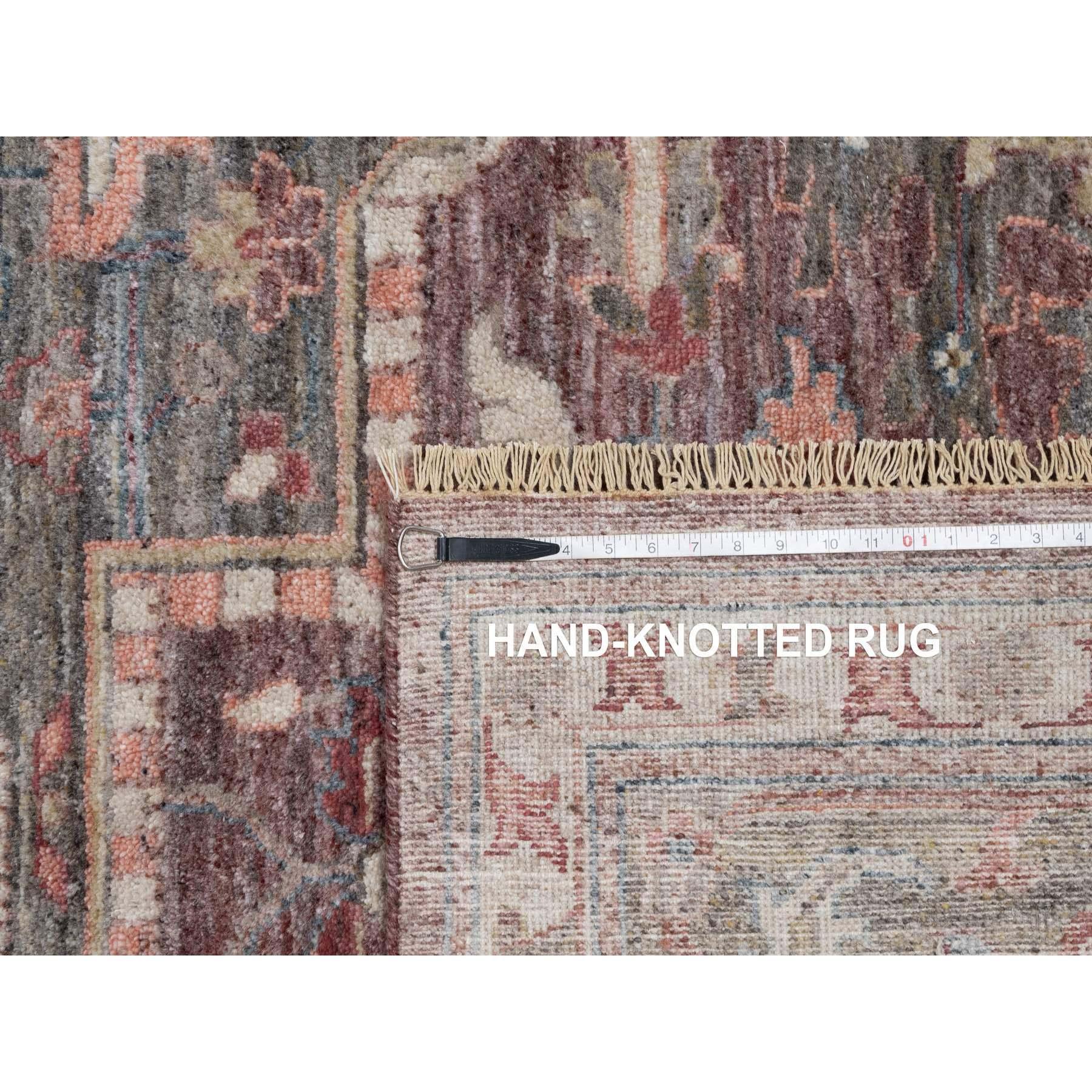 Tuscan Red Heriz Revival Handgeknüpfter Teppich aus weicher Wolle in Übergröße 12'0