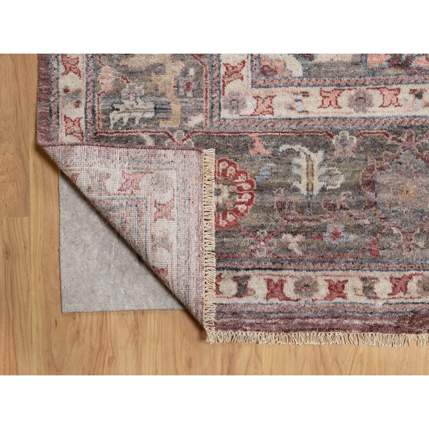 Tuscan Red Heriz Revival Handgeknüpfter Teppich aus weicher Wolle in Übergröße 12'0