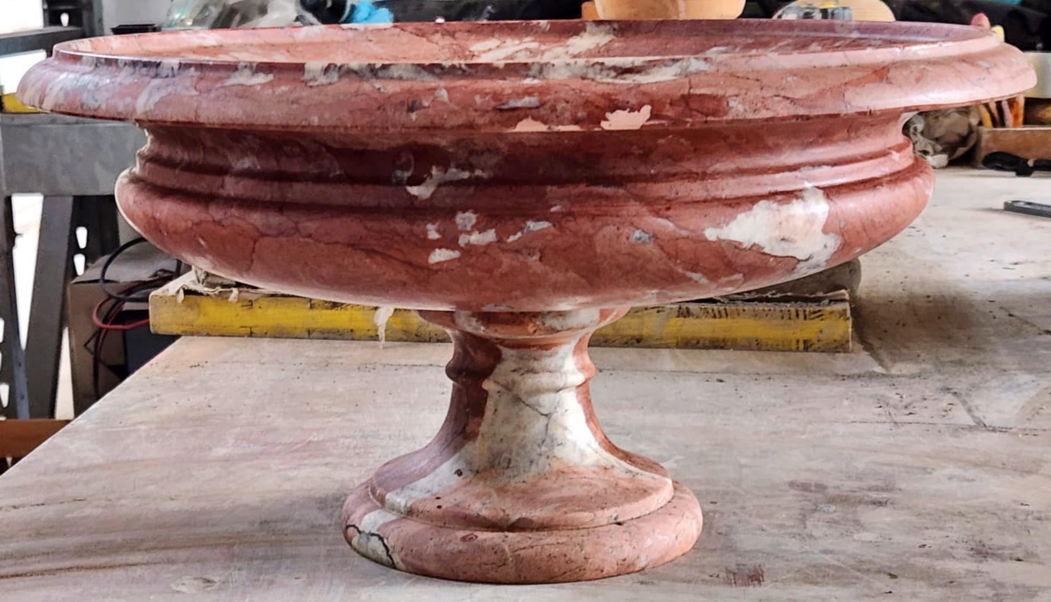 Classical Roman Tuscan RED MARBLE CUP late 19th Century