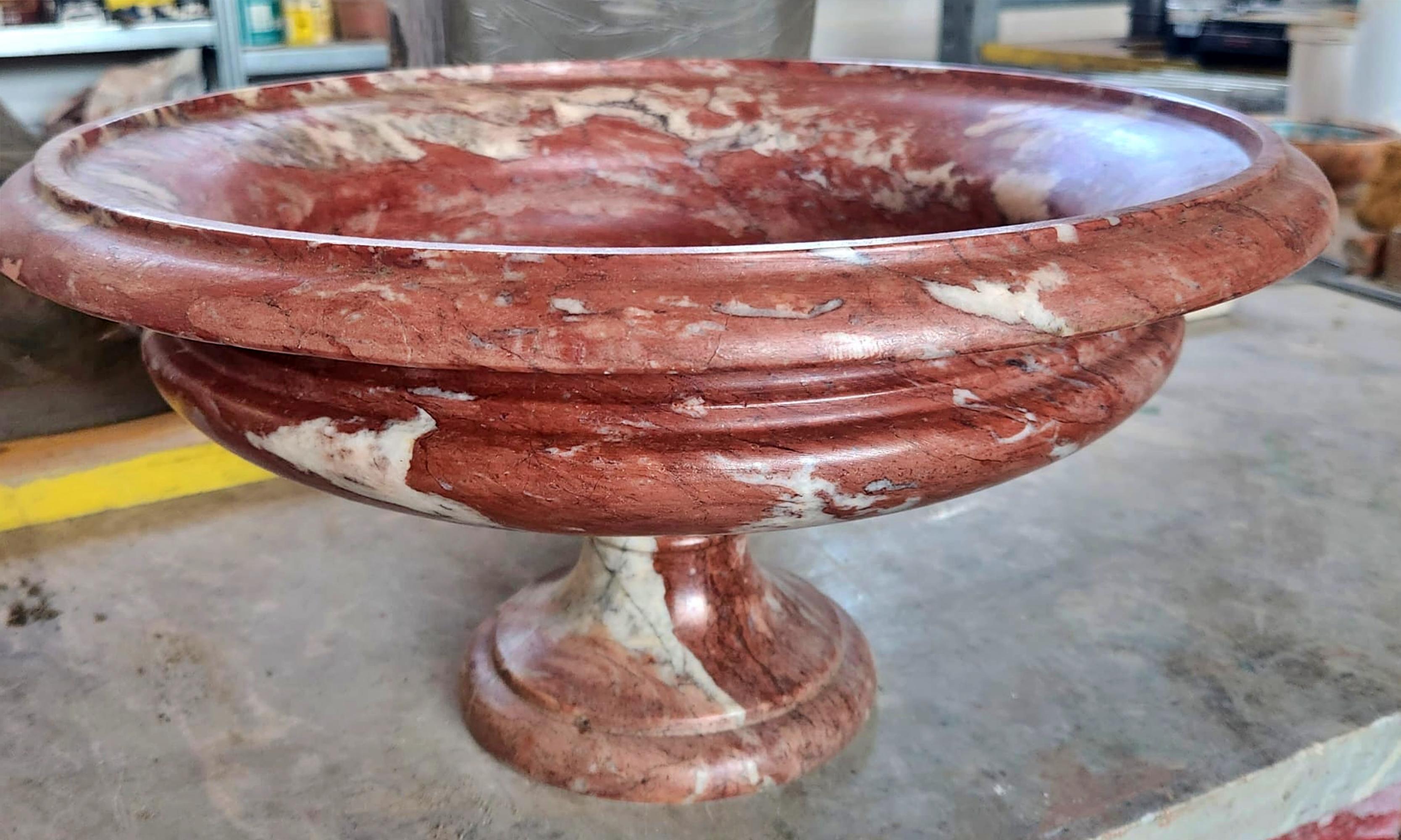 Marble Tuscan RED MARBLE CUP late 19th Century For Sale