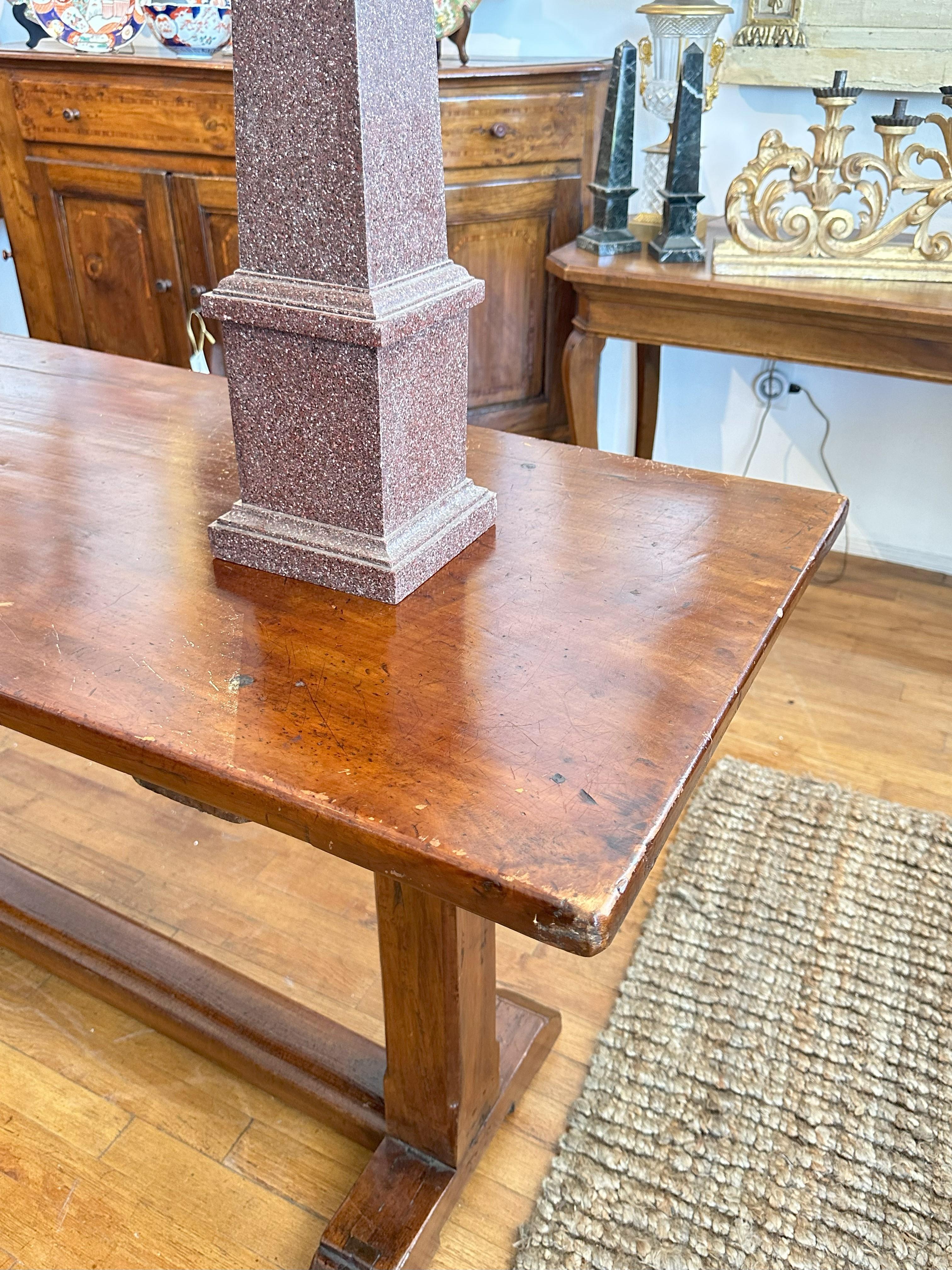 Mesa de refectorio toscana - Circa 1850 en venta 1