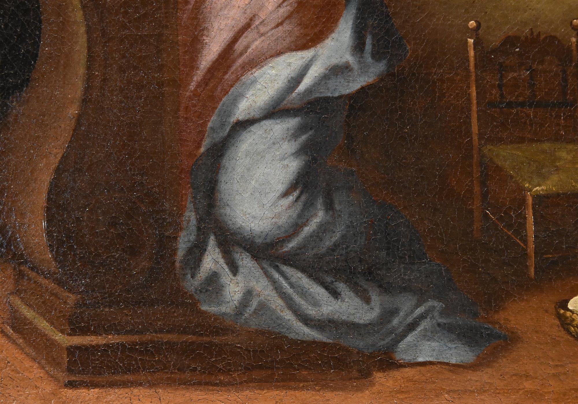Annunciation Tuscan School 17th Century Paint Oil on canvas Old master Religious For Sale 6