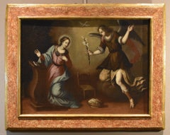 Annunciation Tuscan School 17th Century Paint Oil on canvas Old master Religious