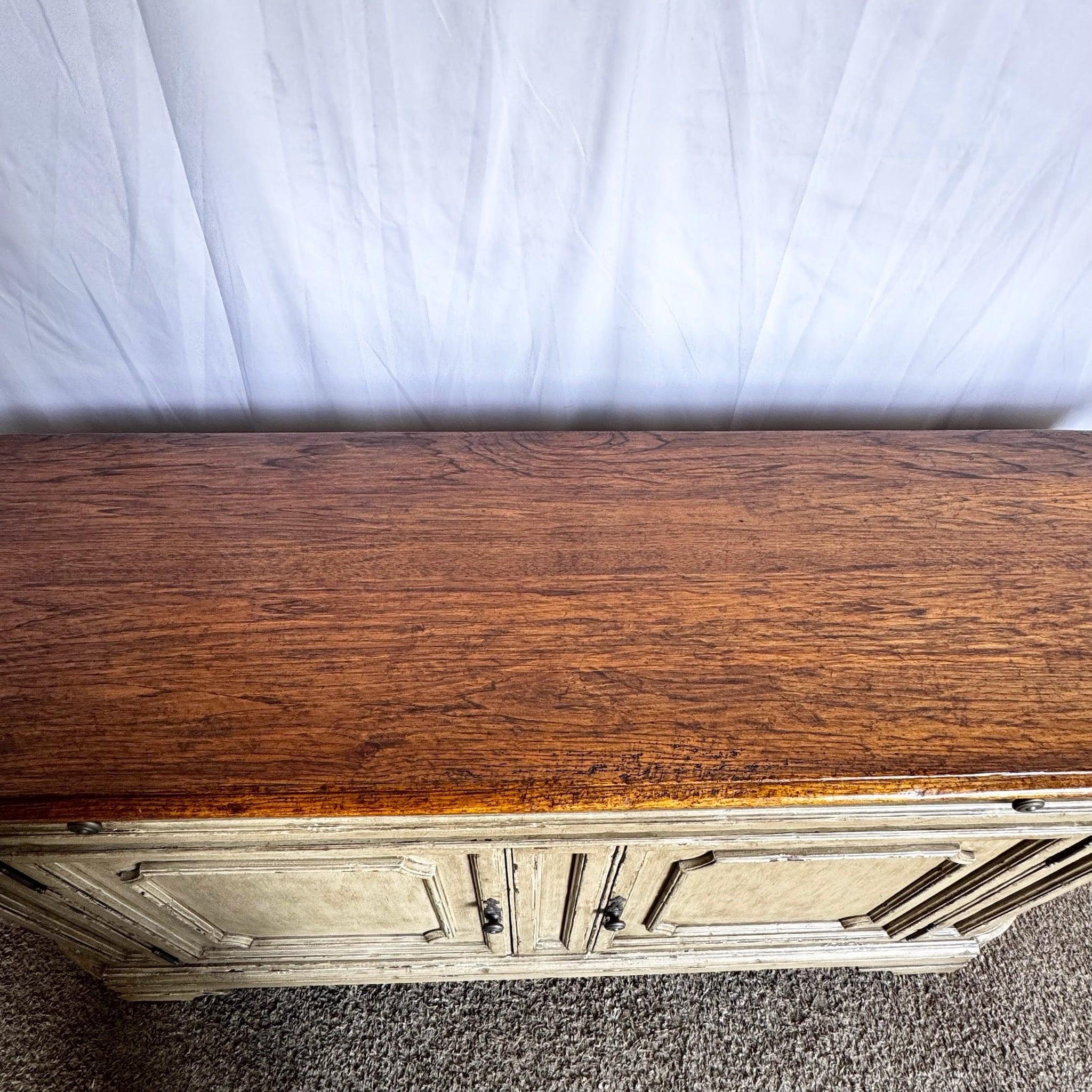 Wood Tuscan Sideboard/Credenza by Collection Reproduction For Sale